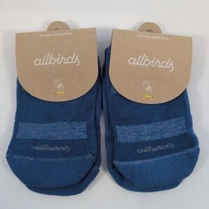 Lot of 2 Allbirds Women's Mesh Top Anytime Ankle Sock Size Small Basin Blue NEW